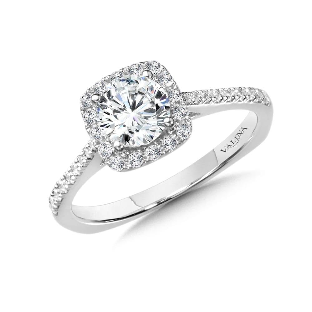 Diamond Halo Engagement Ring Mounting