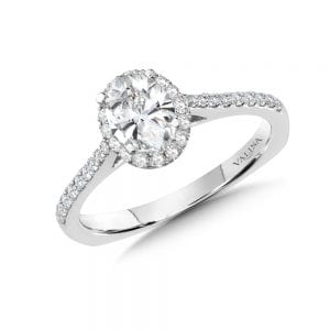 Diamond Halo Engagement Ring Mounting
