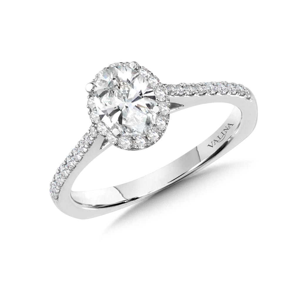 Diamond Halo Engagement Ring Mounting