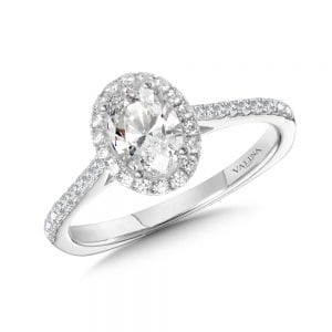Diamond Halo Engagement Ring Mounting