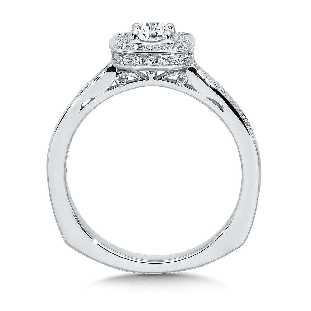 Halo Engagement Ring - Image 2