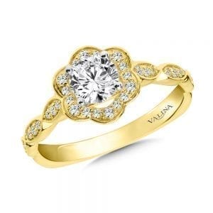 Halo Engagement Ring