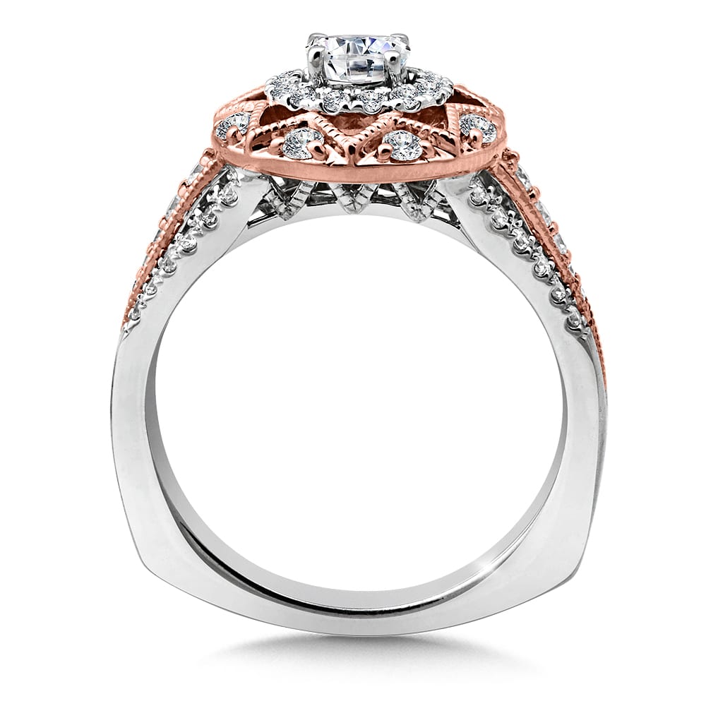 Halo Engagement Ring - Image 2