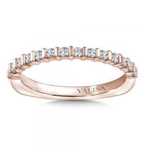 Stackable Bar-Set Diamond Wedding Band