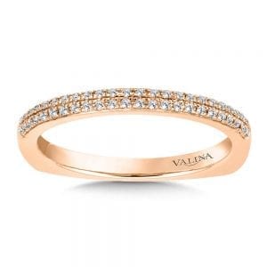 Straight Stackable Diamond Wedding Band