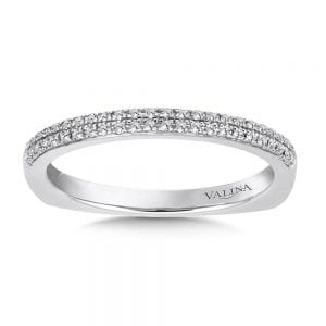 Straight Stackable Diamond Wedding Band