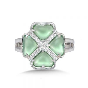 Sterling Silver Artisan Clover Ring