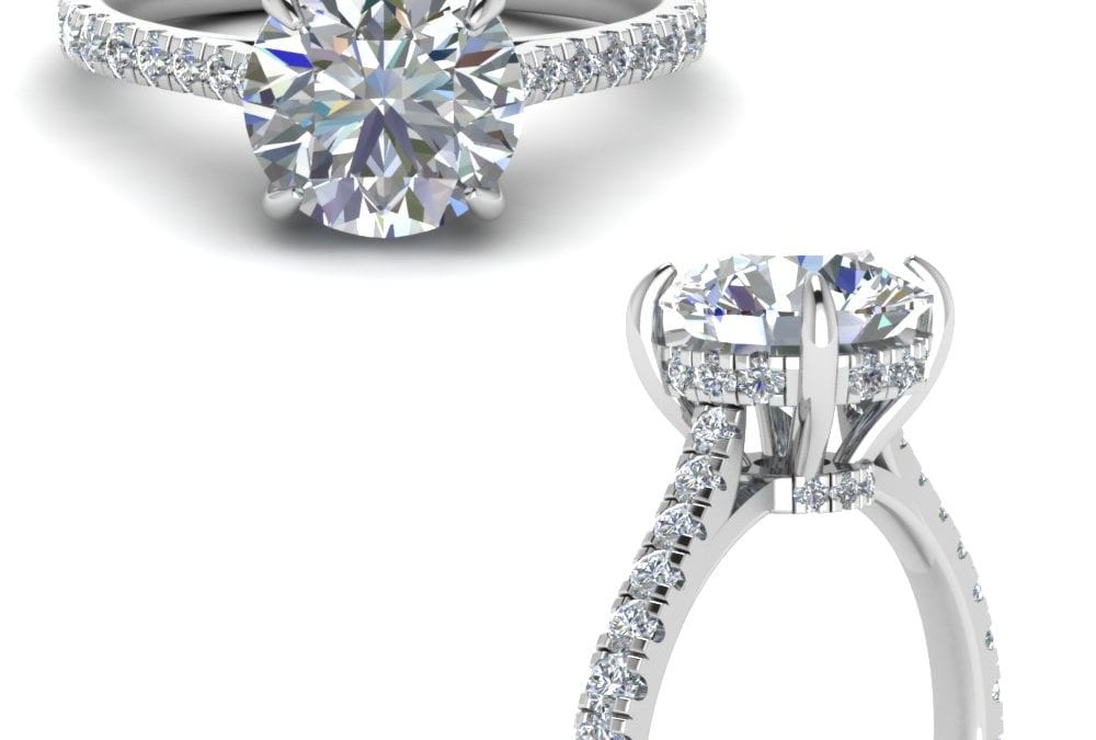 What is a Hidden Halo Engagement Ring?