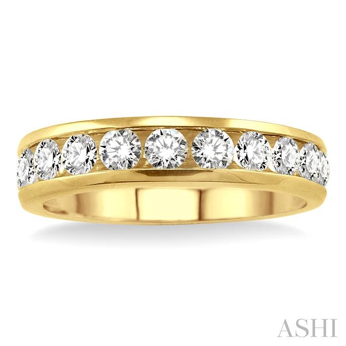 Channel Set Diamond Wedding Band - Image 2
