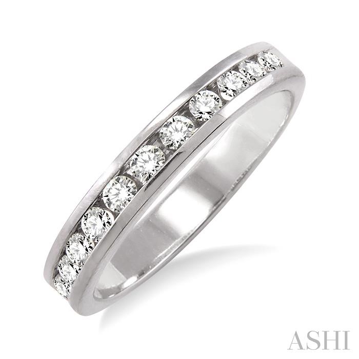 CHANNEL SET DIAMOND WEDDING BAND