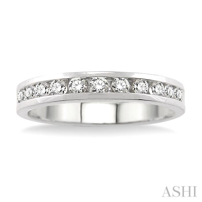 CHANNEL SET DIAMOND WEDDING BAND - Image 2