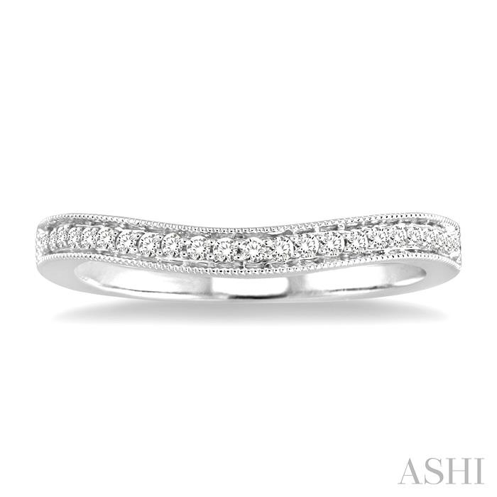Curved Diamond Wedding Band - Image 2