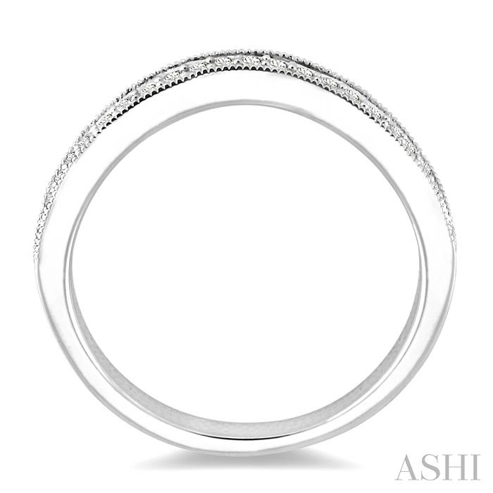 Curved Diamond Wedding Band - Image 3