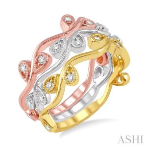 STACKABLE DIAMOND BAND SET