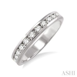 CHANNEL SET DIAMOND WEDDING BAND