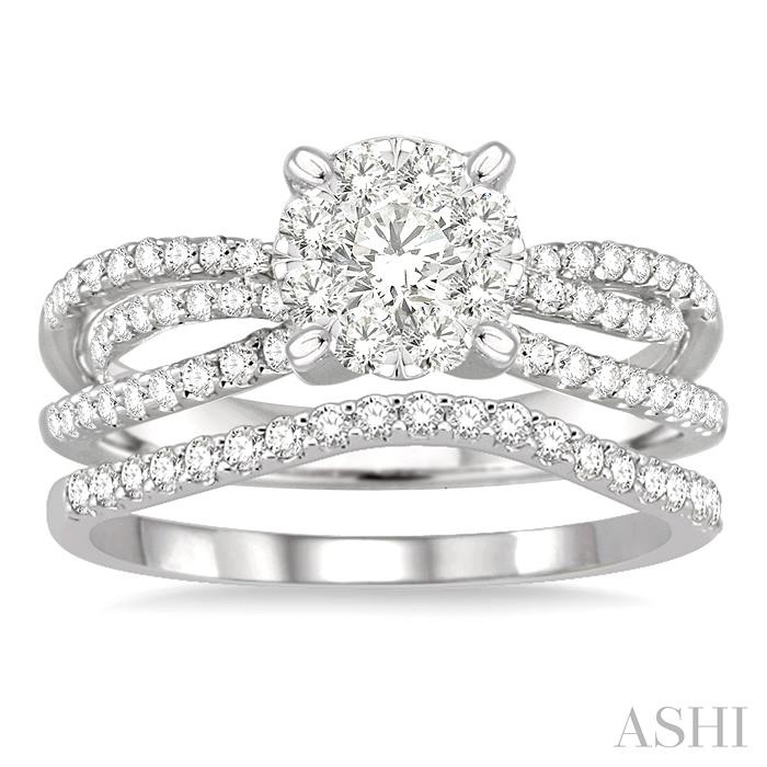 Round Shape Lovebright Diamond Wedding Set - Image 2