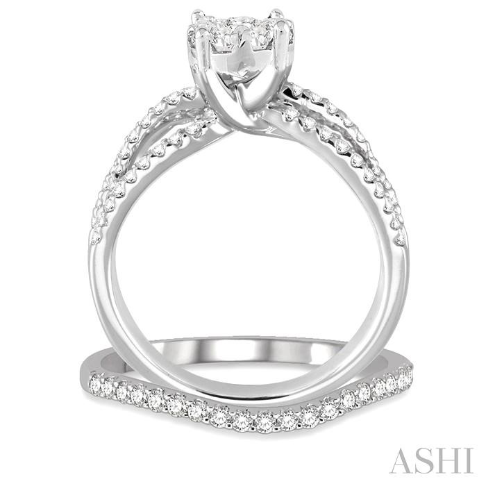 Round Shape Lovebright Diamond Wedding Set - Image 3