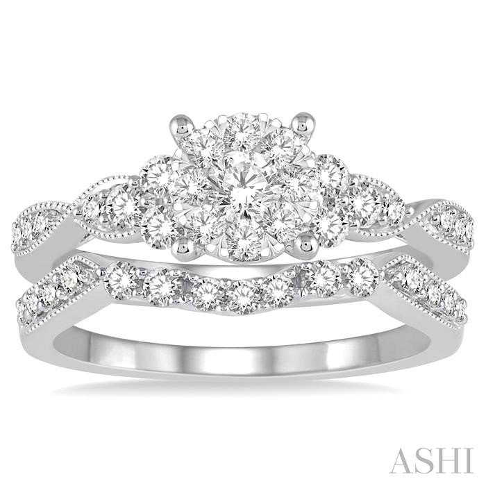 Round Shape Lovebright Diamond Wedding Set - Image 2