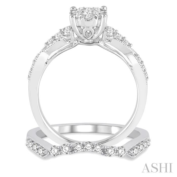 Round Shape Lovebright Diamond Wedding Set - Image 3
