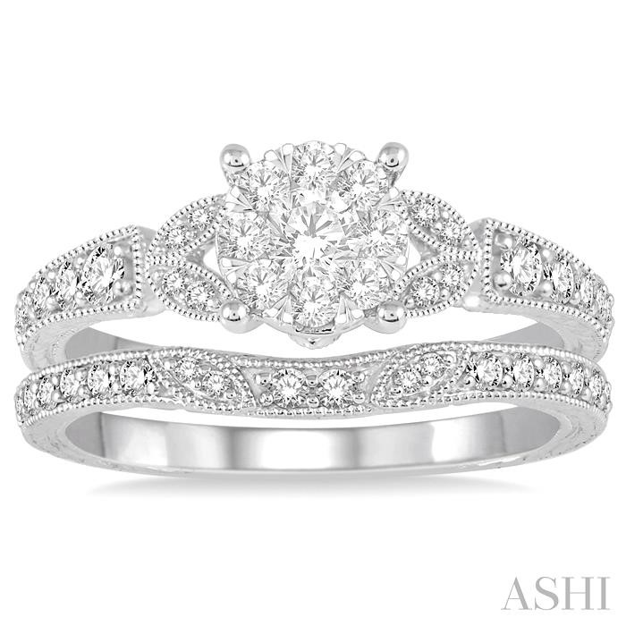 Round Shape Lovebright Diamond Wedding Set - Image 2