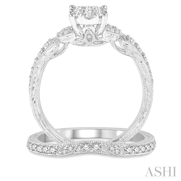 Round Shape Lovebright Diamond Wedding Set - Image 3
