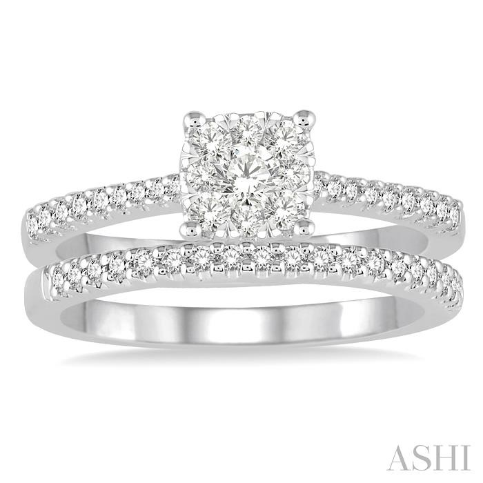 PRINCESS SHAPE LOVEBRIGHT DIAMOND WEDDING SET - Image 2