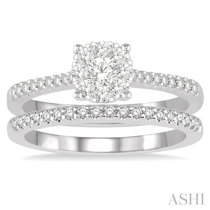 Round Shape Lovebright Diamond Wedding Set - Image 2