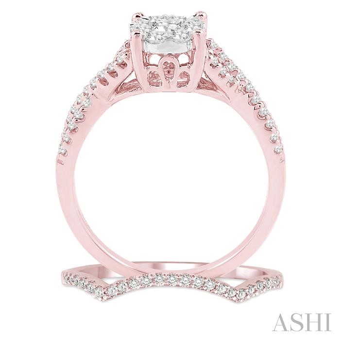 Round Shape Lovebright Diamond Wedding Set - Image 3