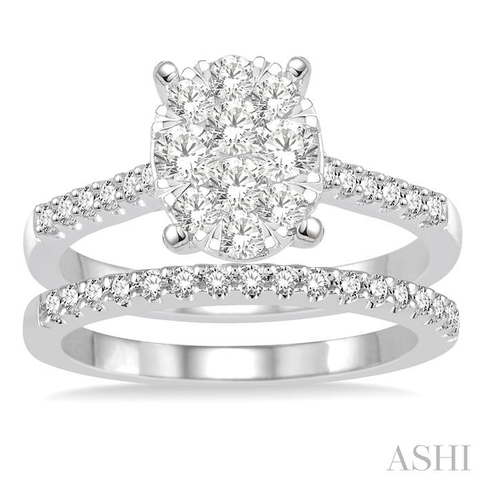 OVAL SHAPE LOVEBRIGHT DIAMOND WEDDING SET - Image 2