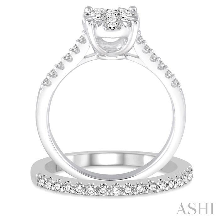 OVAL SHAPE LOVEBRIGHT DIAMOND WEDDING SET - Image 3