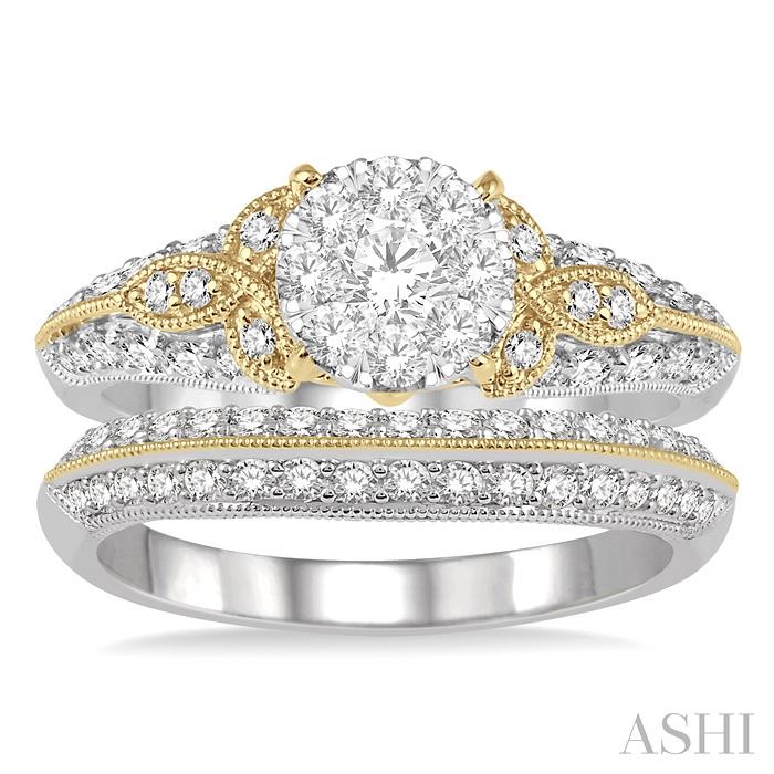 ROUND SHAPE LOVEBRIGHT DIAMOND WEDDING SET - Image 2