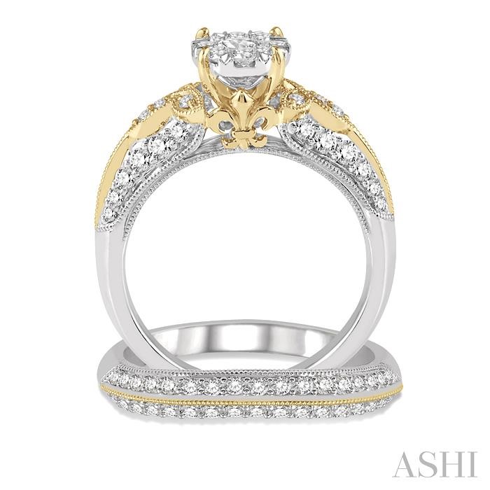 ROUND SHAPE LOVEBRIGHT DIAMOND WEDDING SET - Image 3