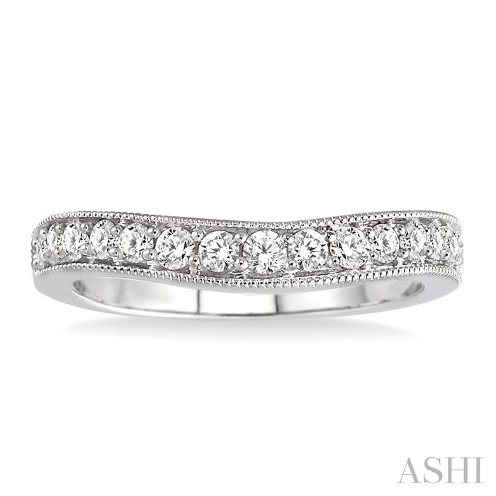 CURVED DIAMOND WEDDING BAND - Image 2