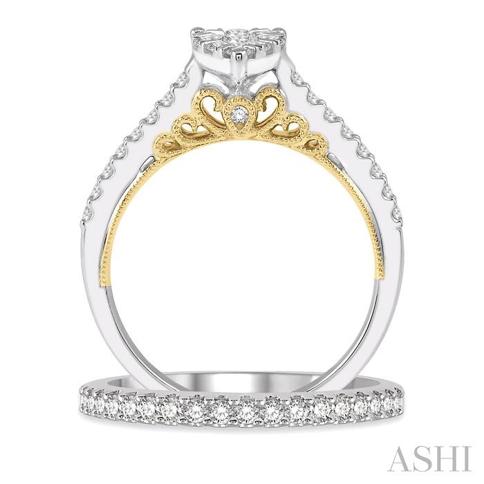 PEAR SHAPE LOVEBRIGHT DIAMOND WEDDING SET - Image 3