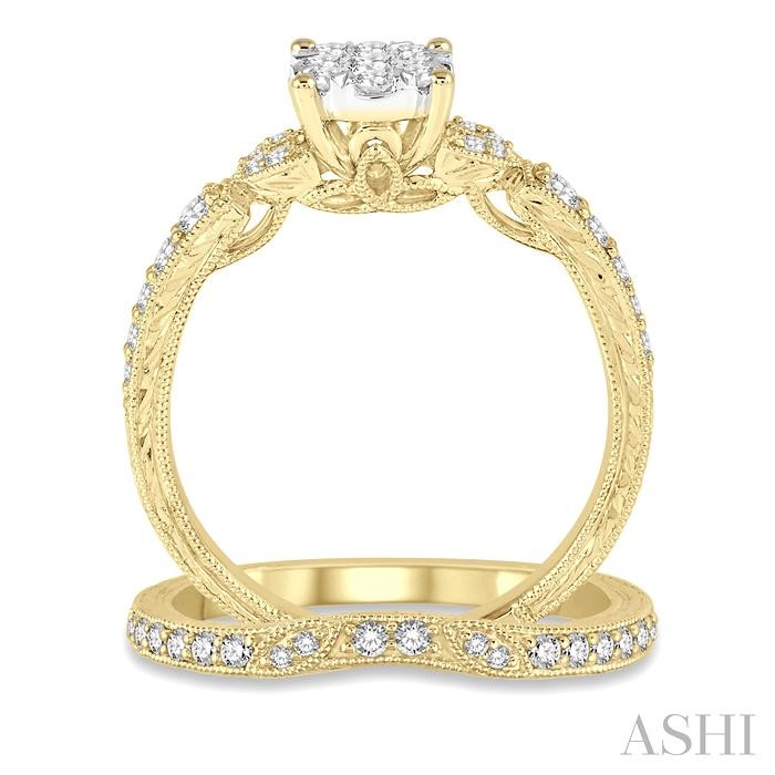 Round Shape Lovebright Diamond Wedding Set - Image 3