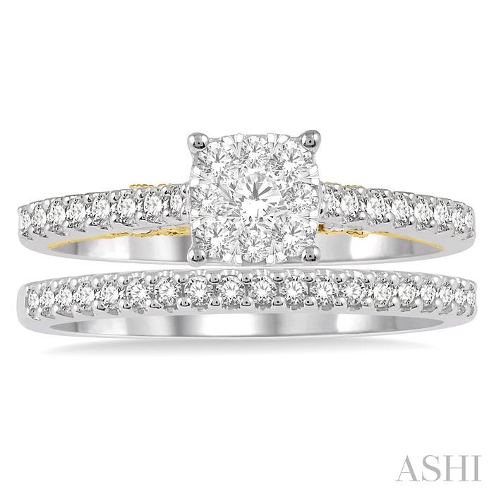 Cushion Shape Lovebright Diamond Wedding Set - Image 2