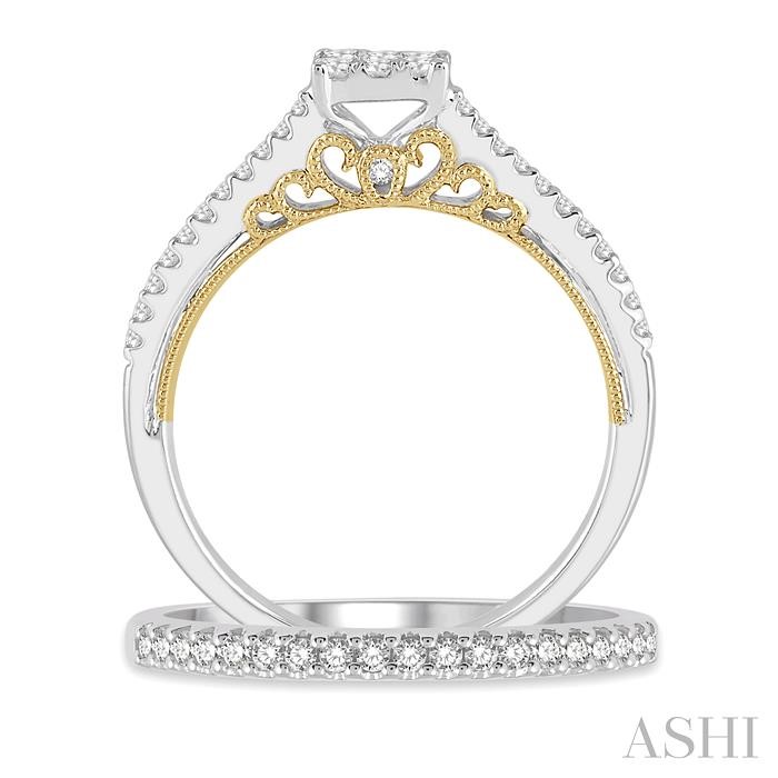 CUSHION SHAPE LOVEBRIGHT DIAMOND WEDDING SET - Image 3