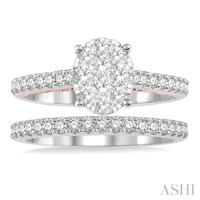 OVAL SHAPE LOVEBRIGHT DIAMOND WEDDING SET - Image 2