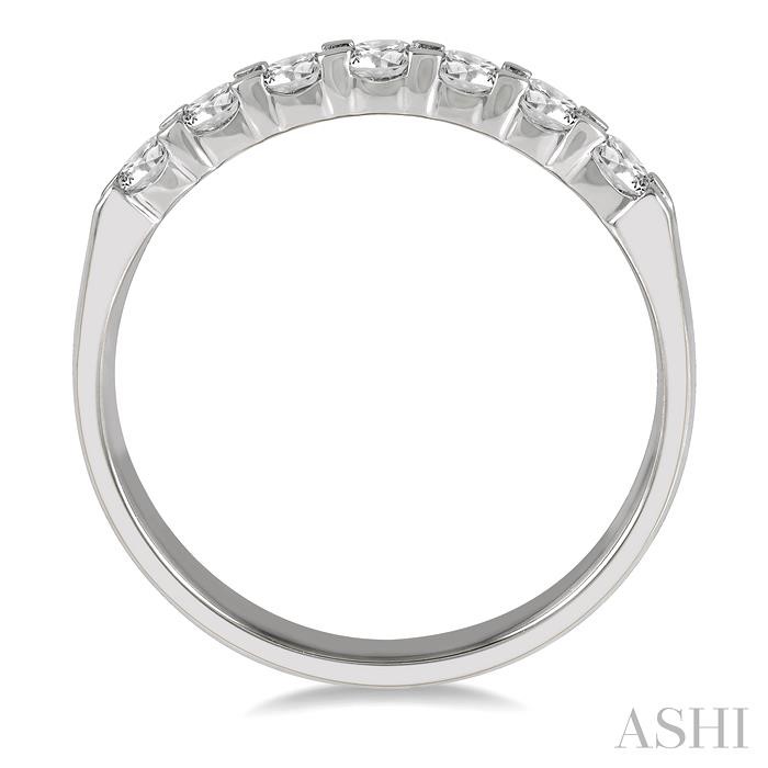 7 Stone Diamond Wedding Band - Image 3