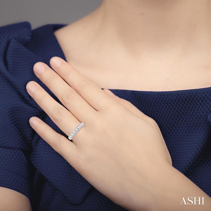 11 Stone Diamond Wedding Band - Image 4