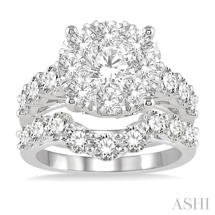 ROUND SHAPE LOVEBRIGHT DIAMOND WEDDING SET - Image 2