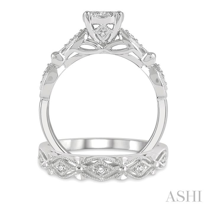 Round Shape Lovebright Diamond Wedding Set - Image 3