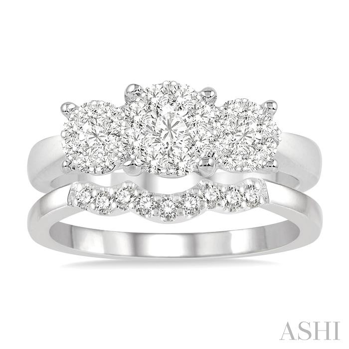 PAST PRESENT & FUTURE LOVEBRIGHT DIAMOND WEDDING SET - Image 2