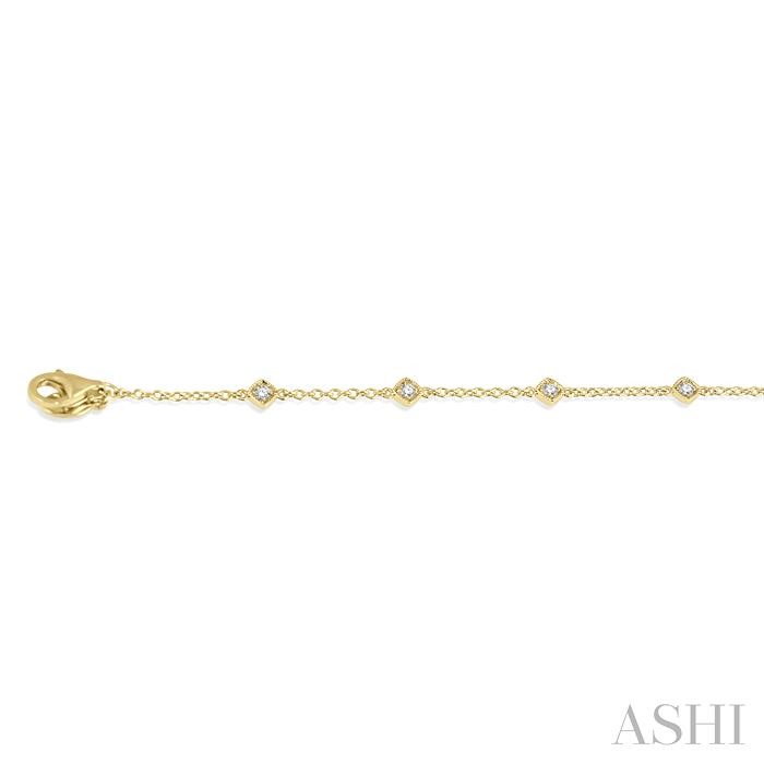 Diamond Station Chain Bracelet - Image 3