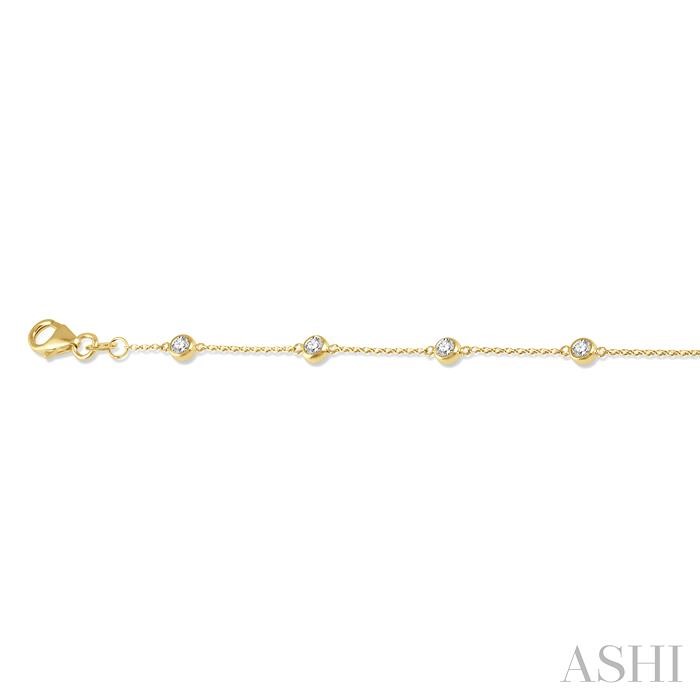 Diamond Station Chain Bracelet - Image 3