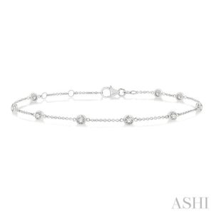 Diamond Station Chain Bracelet