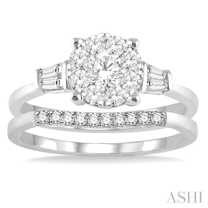 Round Shape Lovebright Diamond Wedding Set - Image 2