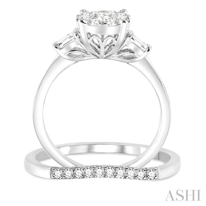 Round Shape Lovebright Diamond Wedding Set - Image 3