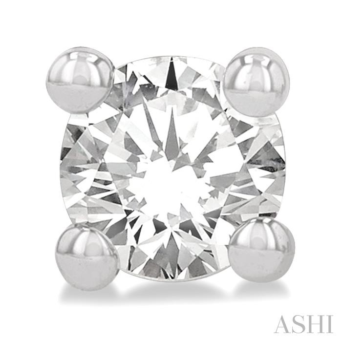 Round Shape Diamond Stud Earrings - Image 2