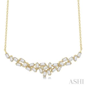 SCATTER BAGUETTE DIAMOND NECKLACE